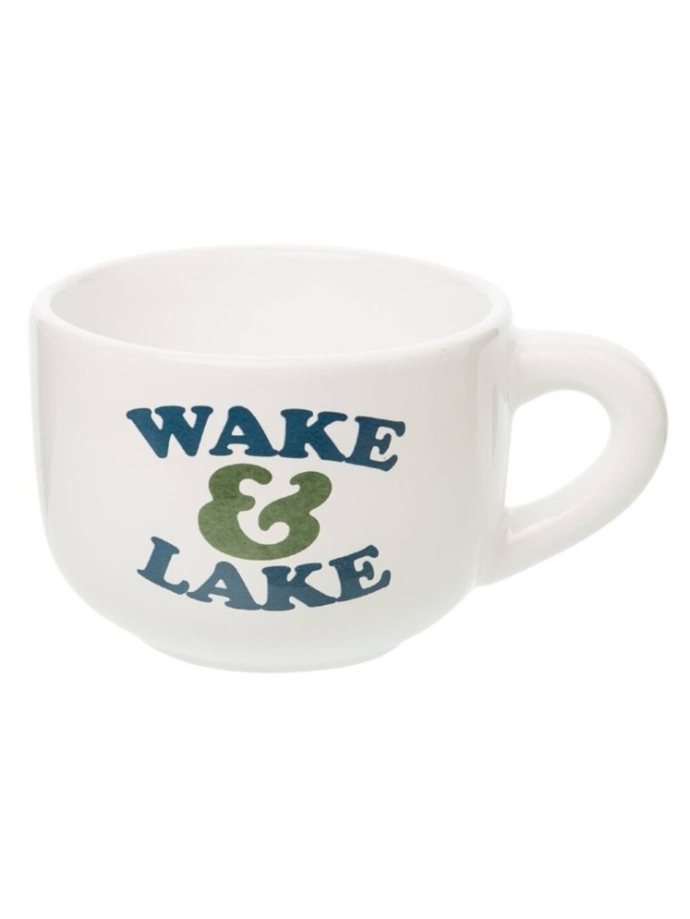Wake and Lake Large Cappuccino Mug